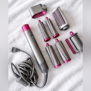 Dyson Airwrap + Smoother Dryer Hair Styling Tool Set Curling Barrel Brush